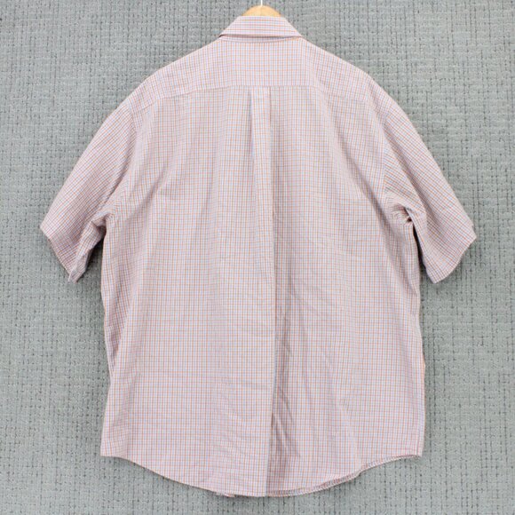 Brook Brothers Shirt Mens 2XL Multicolor Plaid Short Sleeve Button Down Collared - Picture 7 of 9